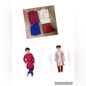 Kids boys ethenic kurta sets